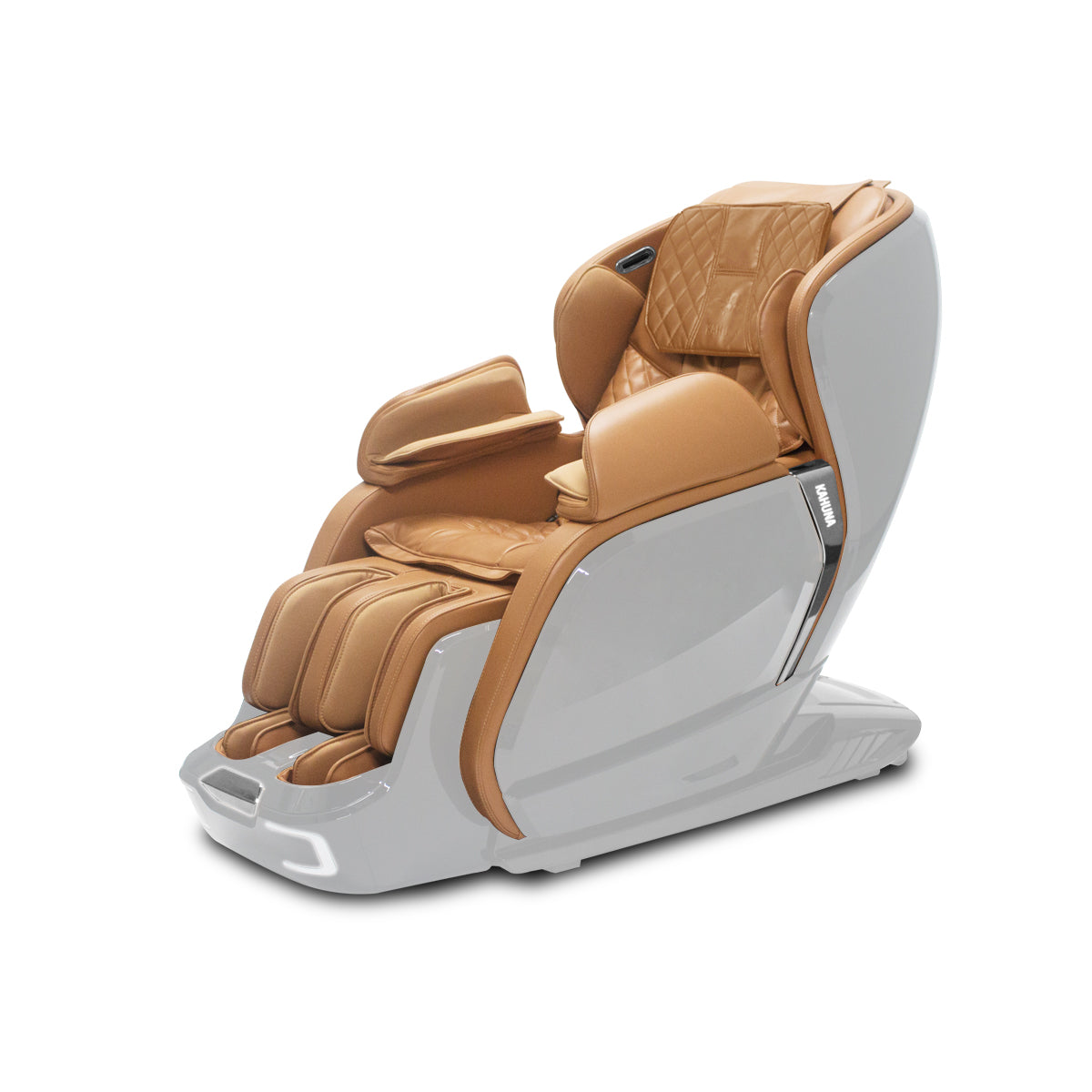 [OPEN BOX, A] SL-track Auto Extension Kahuna Massage Chair, LM-6800T White/Camel