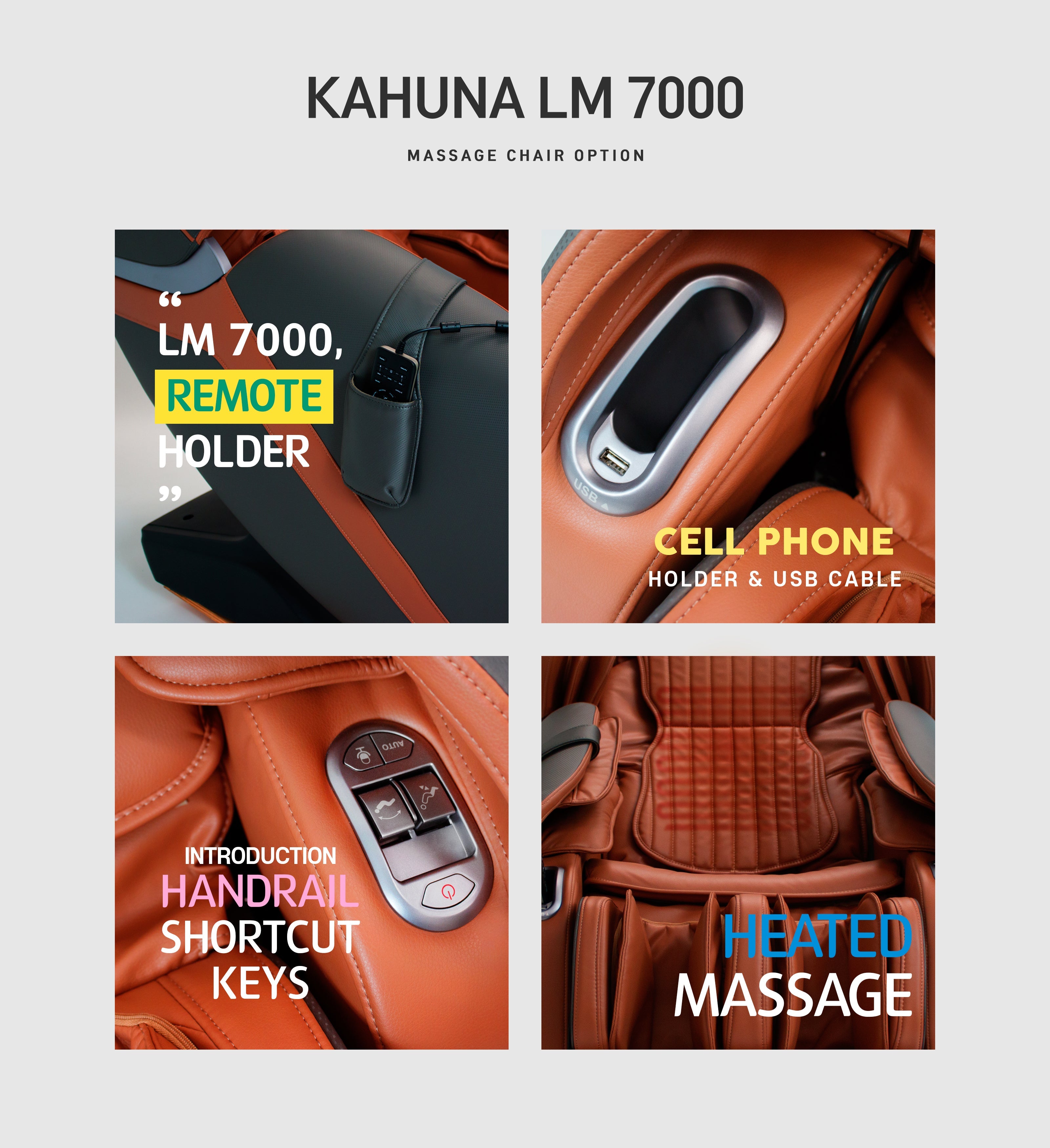 [OPEN BOX, A] Spot target massage Voice Recognition Kahuna Massage Chair, LM-7000 Brown