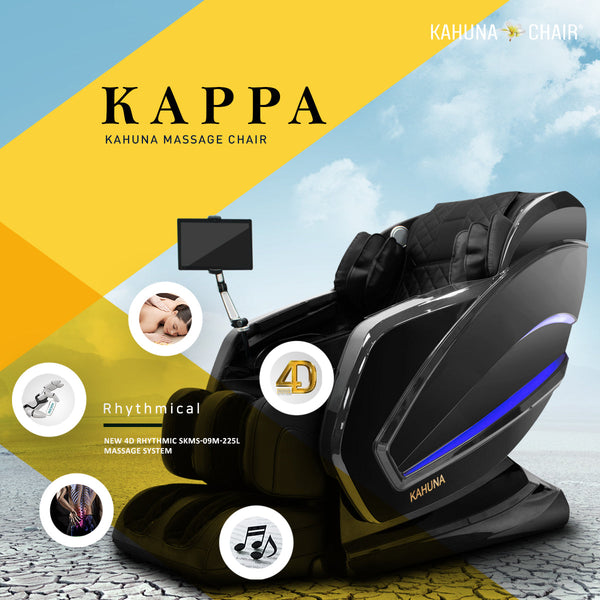 4D Exquisite Rhythmic HSL-Track Kahuna Massage Chair, HM-Kappa Black