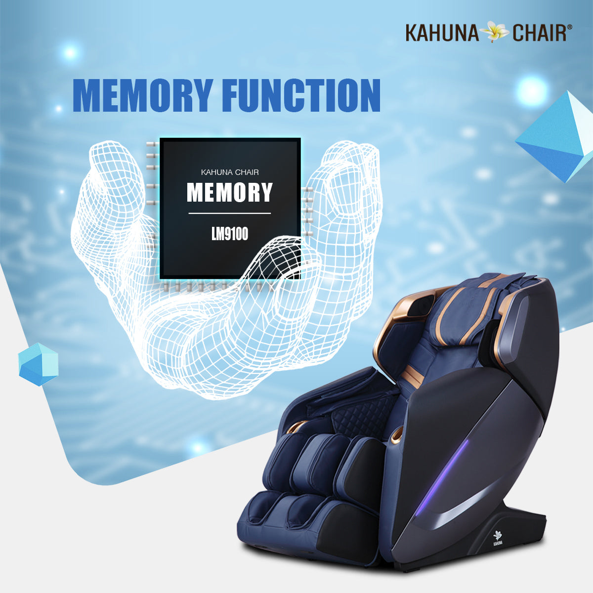 [OPEN BOX, A] Premium 4D target Spot Voice Recognition Kahuna Massage Chair,  LM-9100 Black