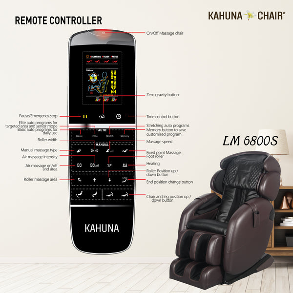 Kahuna Massage Chair SL-track Full-body Kahuna Massage Chair, LM-6800S