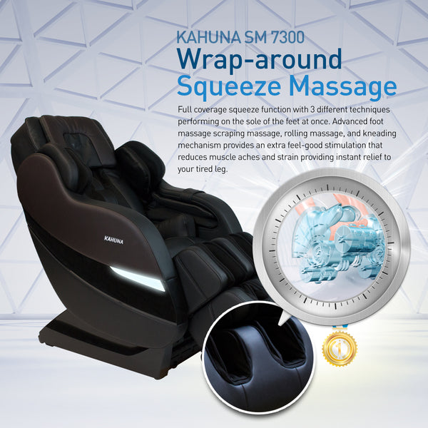 [SM] Premium SL-track Kahuna Massage Chair, SM-7300 Black Brown